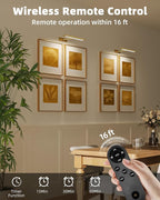 EZVALO Picture Light for Wall, 4800mAh Rechargeable Wireless Remote, Dimmable - Image 5