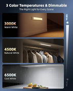 10inch Under Cabinet Lighting Wireless, LED Closet Lights USB Charging - Image 4
