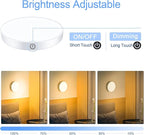 Ferswe Dimmable Touch Lights, 3000K Rechargeable Tap Light - Image 3