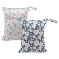 ALVABABY 2pcs Cloth Diaper Wet Dry Bags Waterproof Reusable by ALVABABY
