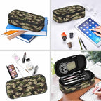 Camouflage Pencil Holder Bag Brown Green Abstract Modern Pattern Pencil Case - Image 6