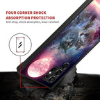 for Samsung Galaxy S23 Ultra Case, Star Two Wolfs Howling Pattern Graphic - Image 6