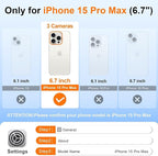 WIFORT for iPhone 15 Pro Max Waterproof Case, 360 Full Body Sealed Protection - Image 3