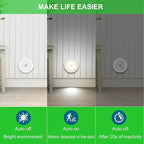 Mlambert 4 Pack Motion Sensor LED Night Light, Cordless Battery-Powered - Image 2