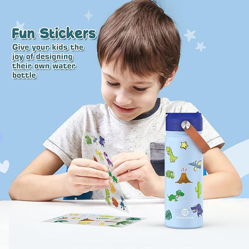 18oz Kids Water Bottle, Insulated Water Bottles - Image 2