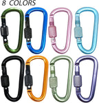 YUCHIYA 8 Pack D-Shape Carabiner Clasp - Image 7