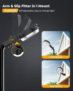 toberich LED Barn Light 2 Packs, 150W 20000LM Yard Area Lights Dusk to Dawn - Image 5
