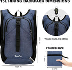 Seektop 15L Small Hiking Backpack - Image 4