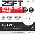 Iron Forge Cable Weatherproof 25 Ft Outdoor Extension Cord - Image 2