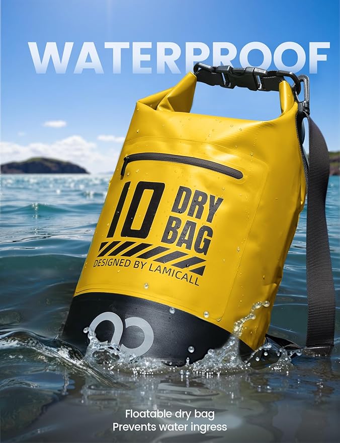 Lamicall Small Dry Bag, Waterproof Bag - 5L/10L/20L/30L/40L Water Proof Bag - Image 3