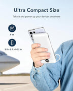VEGER Portable Charger with Built-in AC Plug and Cables, All in One 10000mAh - Image 8