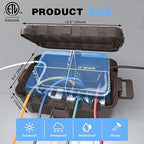 Flemoon Outdoor Electrical Box Waterproof, IP54 Waterproof Extension Cord Cover - Image 3