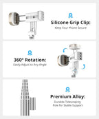 Fuloview 72'' Selfie Stick for iPhone, Tripod Wireless Remote for Selfies - Image 5