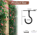 2.5in Ceiling Hooks Bulk for Hanging Plants 20Pack Black - Image 2