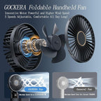 GOCKERA Portable Fan, 4200mAh Battery Operated Fan, 5 Speeds&Digital Display - Image 2