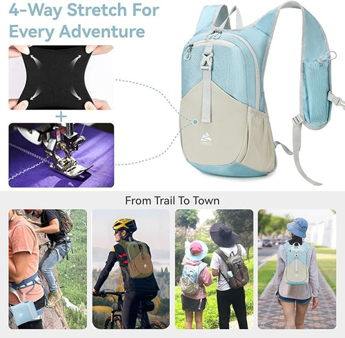 15L Small Hiking Backpack for Women Men Lightweight Packable Backpack Foldable - Image 2