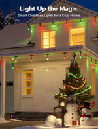 XMCOSY+ Outdoor String Lights Smart, 49Ft RGBCWIC Patio Lights Waterproof - Image 2