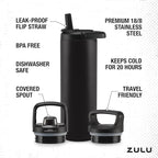 ZULU Base 24oz Stainless Steel Water Bottle - Image 4
