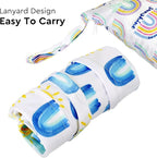 2pcs Waterproof Wet Bags with Two Zippered Pockets, Reusable - Image 4