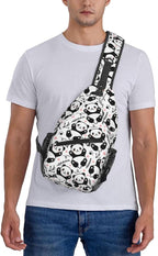Cute Panda Sling Bag For Women Men Funny Backpack Crossbody Shoulder Bag Sling - Image 7