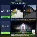 ALUSSO Dusk to Dawn Outdoor Lighting, 25W 2000LM Dusk Till Dawn Outdoor Light - Image 5