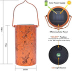 2 Pack Solar Lanterns Outdoor Hanging Hummingbird Decor Lantern, Waterproof - Image 4