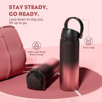 POWCAN 24 oz Stainless Steel Water Bottle: 2-in-1 Push-Button Spout & - Image 4