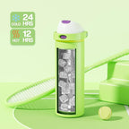 POWCAN 24 oz Insulated Water Bottle: 2-in-1 Push-Button Spout & Quick-Flip Straw - Image 3