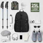 TILYMOL Hiking Travel Backpack for Men Women 25L - Image 6