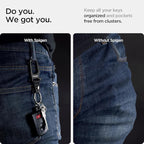 Spigen Life Carabiner Key Ring Clip, Car Keychain Clip, Bottle Opener Key Chain - Image 3