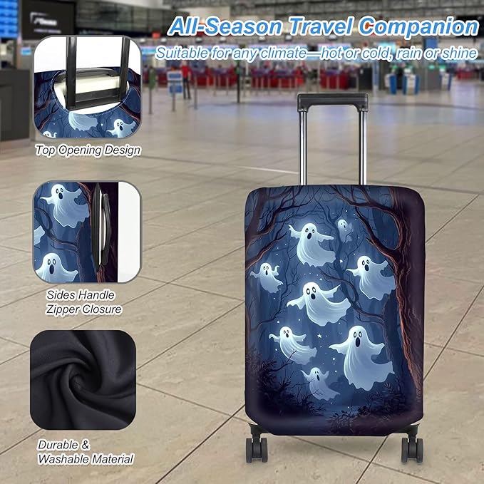 Luggage Cover Protector for 19-20 Inch Suitcases, TSA Approved Elastic Travel - Image 3
