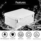 LeMotech Electrical Box, IP67 Waterproof Hinged Cover Stainless Steel Latch - Image 3