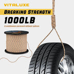 1000lb Paracord Rope, 4mm 12 Triple Strands Paracord, Heavy Duty Tactical - Image 2