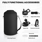 RAYMYLO One Gallon Water Bottle Insulated, Triple Walled Vacuum Stainless Steel - Image 6