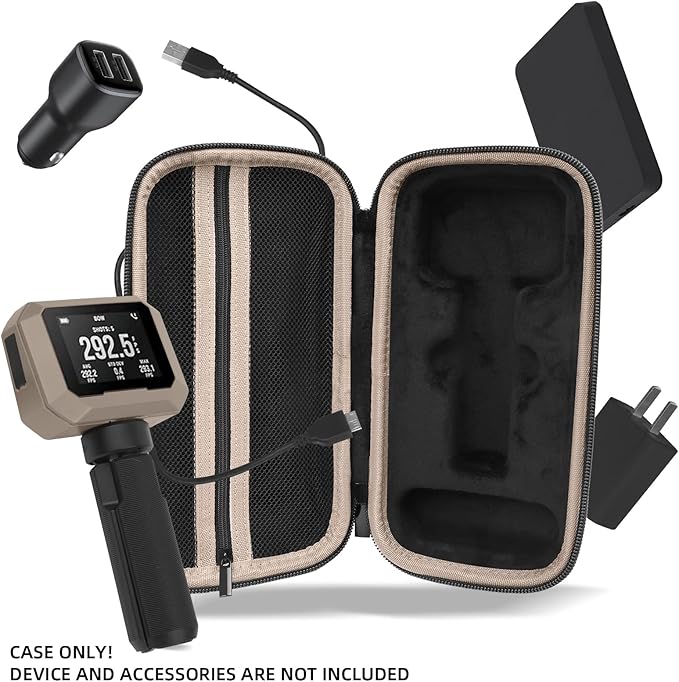 Carrying Case for Garmin Xero C1 Pro Chronograph, Inlaid Organizer - Image 2