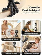 Warmco Portable Stroller Fan, 4000mAh Rechargeable Clip On Fan - Image 7