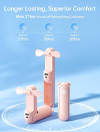 JISULIFE Handheld Fan 8 Plus: All-in-One Mini Fan - Image 3