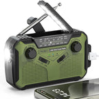 PRUNUS J-369 11100mWh Emergency Weather Radio, AA Batteries/Hand by PRUNUS