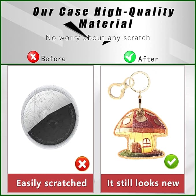 BORKUANA Leather Keychain Holder Case Compatible - Image 3