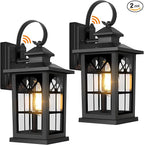 2-Pack Dusk to Dawn Outdoor Wall Light Fixtures, Aluminum Exterior Lighting by BringYouBrightFuture