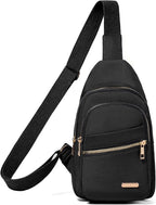 Banelu Small Crossbody Sling Bag Sling Backpack, Chest Bag Daypack Cross Body - Image 2