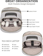 LOVEVOOK Laptop Backpack Purse for Women, Work Travel Computer Bags, College - Image 3