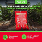 5-Pack Emergency Fire Blanket - Image 2