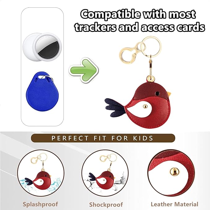 BORKUANA Leather Keychain Holder Case Compatible - Image 4