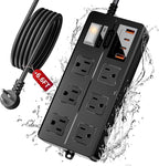6FT Outdoor Waterproof Power Strip Surge Protector by Unknown
