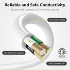 BN-LINK 15ft Outdoor Extension Cord, 16 Gauge General Purpose Power Cord - Image 2