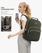 LOVEVOOK Laptop Backpack Purse for Women, Work Business Travel Computer Bags - Image 5