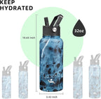 Konokyo 32 oz Insulated Water Bottle Stainless Steel Sport Bottles - Image 5