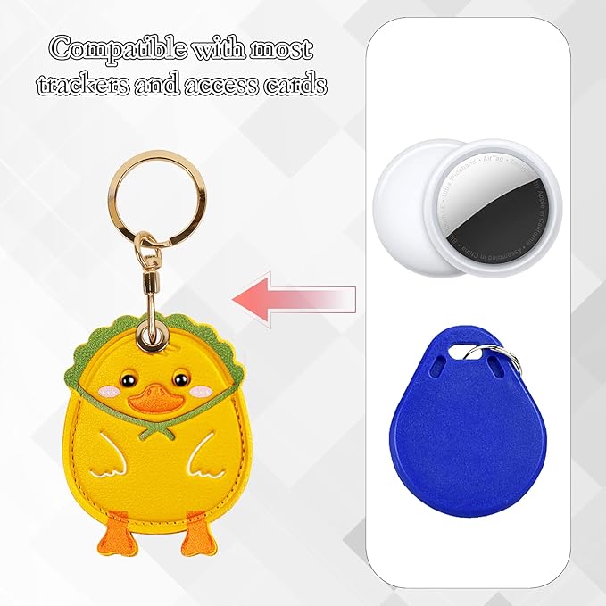 Leather Keychain Case Holder Compatible - Image 4