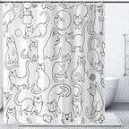 Cat Shower Curtain by Caheansi